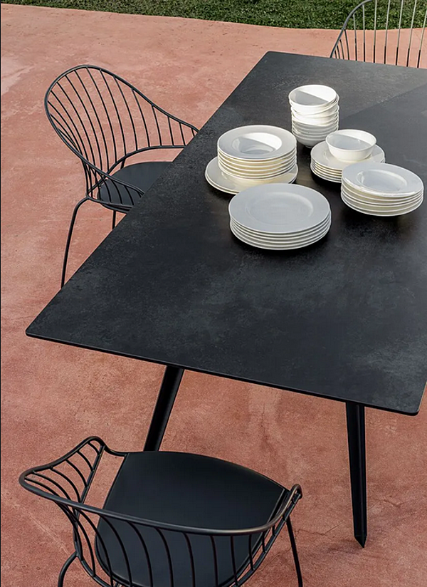 Table de jardin rectangulaire en aluminium Katana 026 TR4 OUT Potocco 026/TR4-OUT usine POTOCCO de l'Italie. Foto №4