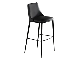Tabouret en cuir avec repose-pieds Eforma MAX usine Eforma de l'Italie