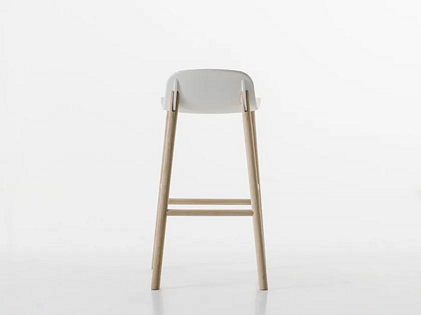 Tabouret de bar en polyuréthane avec dossier Sharky Kristalia usine Kristalia de l'Italie. Foto №19