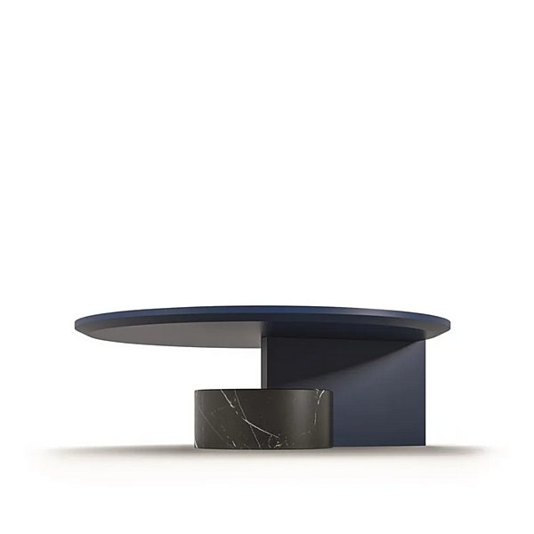 Table basse ronde en bois et marbre CASSINA 557 Sengu usine CASSINA de l'Italie. Foto №2