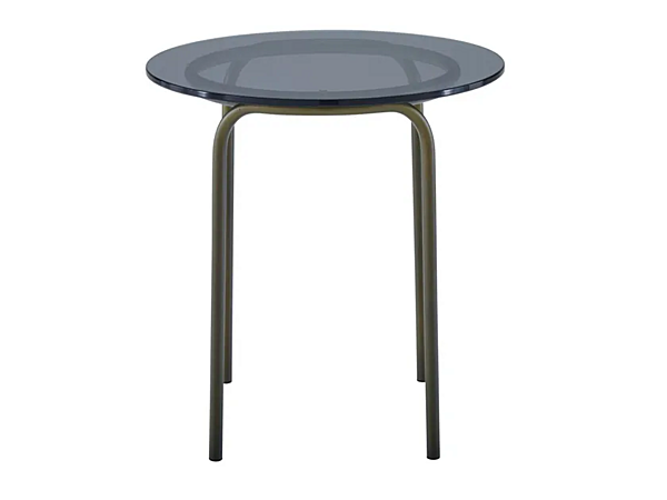 Table d'appoint ronde en verre trempé haut LIGNE ROSET LIAM 19980380 usine LIGNE ROSET de l'Italie. Foto №1