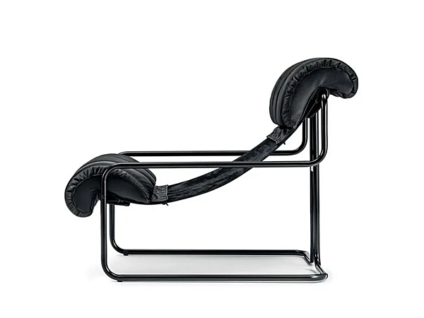 Fauteuil en cuir avec accoudoirs Tucroma I 4 Mariani usine i 4 Mariani de l'Italie. Foto №9