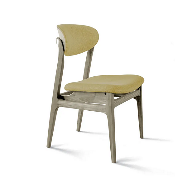 Chaise rembourrée en noyer Agio C 645 DALE usine Dale Italia (by Cantiero) de l'Italie. Foto №3
