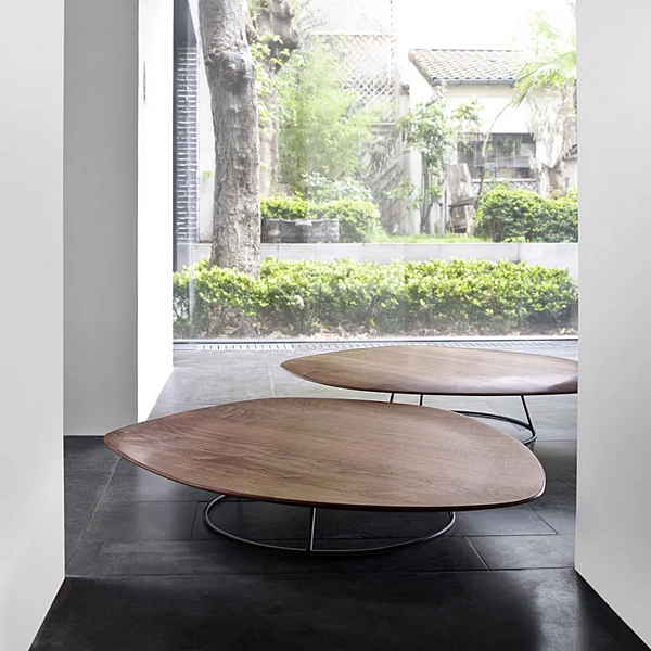 Table basse en noyer LIGNE ROSET Pebble 19960050/51/52/53 usine LIGNE ROSET de l'Italie. Foto №2