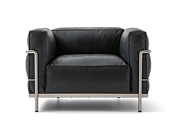 Fauteuil avec accoudoirs en tissu CASSINA Grand Confort Grand Modèle D 003