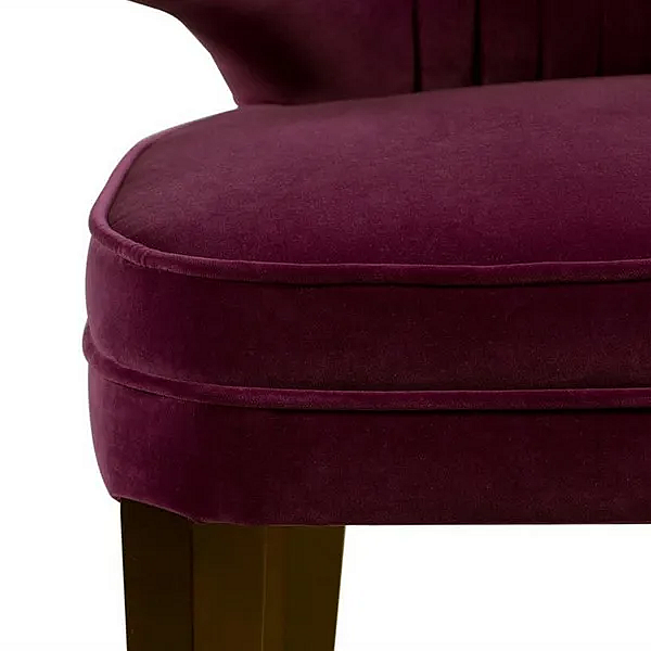 Fauteuil en velours rembourré avec accoudoirs BRABBU IBIS usine BRABBU de l'Italie. Foto №6