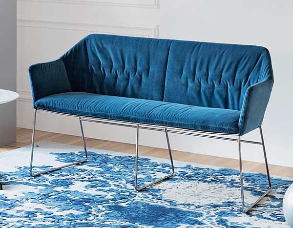 Canapé de jardin 2 places en tissu avec housse amovible Saba New York Outdoor usine SABA de l'Italie. Foto №2